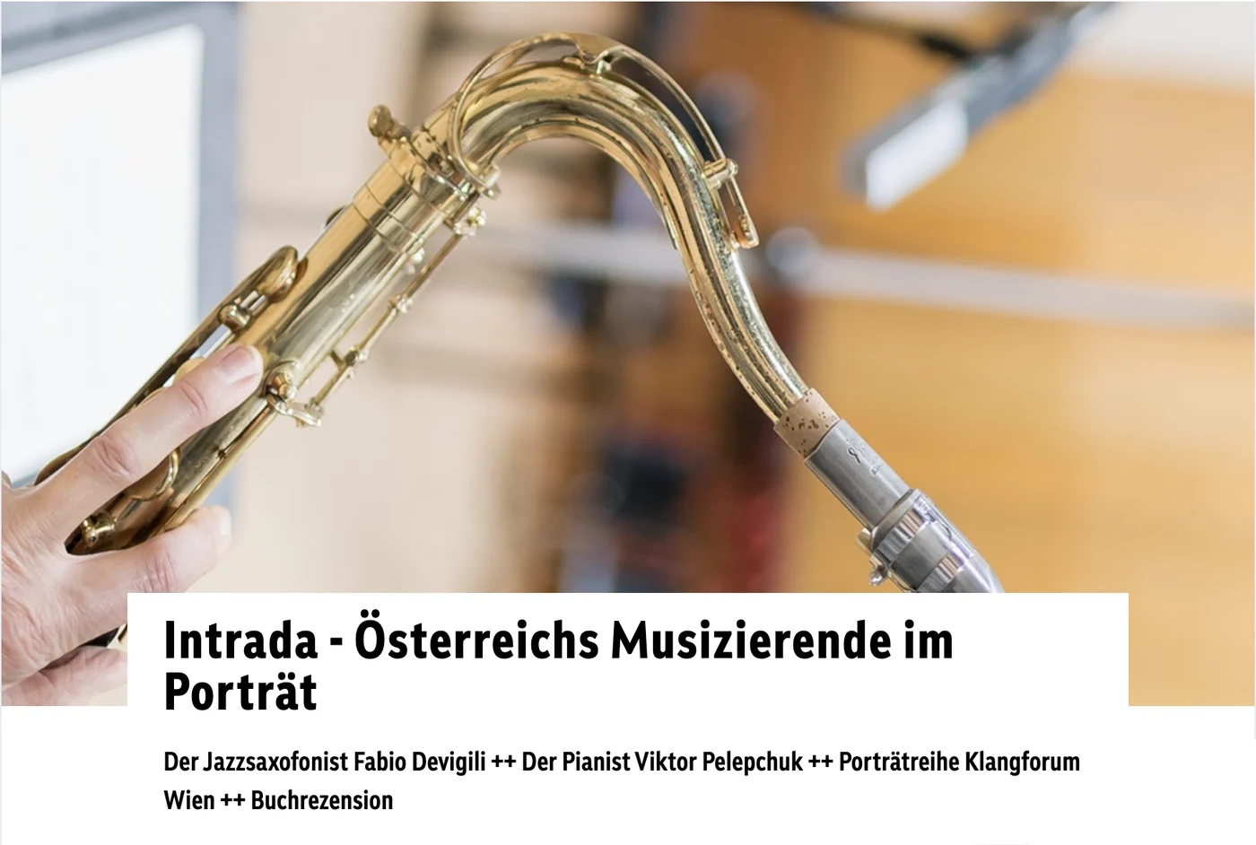 Ö1 - Intrada - Österreichs Musizierende im Porträt