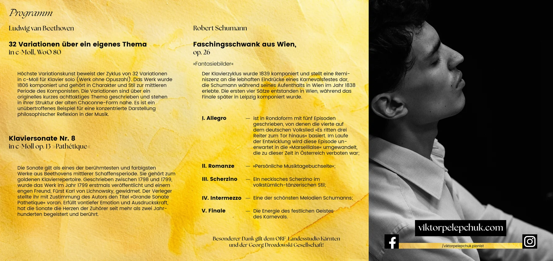 Klavierabend im ORF-Theater